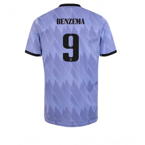 Dres Real Madrid Karim Benzema #9 Gostujuci 2022-23 Kratak Rukav